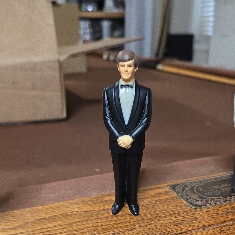 Classic Black Miniature Suit Figurine